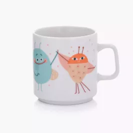 Dětský hrnek DUKA MINI Beruška, porcelán, bílá, 200 ml