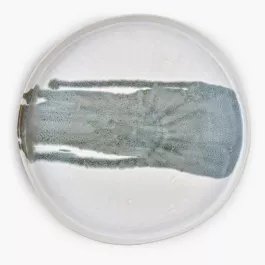 Jídelní talíř DUKA ALFHEIM, keramika, bílá-šedá, 28 cm