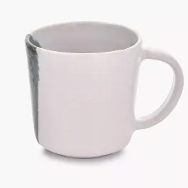 Hrnek DUKA ALFHEIM, keramika, šedá-bílá, 400 ml