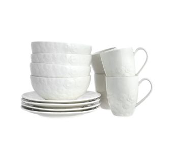 Snídaňová souprava DUKA SARA, porcelán, 12 kusů