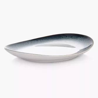 Snídaňový talíř DUKA TIME DIM, porcelán, vícebarevný, 22x19 cm