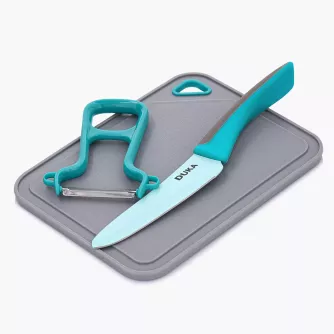 Sada kuchyňských doplňků DUKA MINI, tyrkysová, 3 kusy