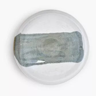 Snídaňový talíř DUKA ALFHEIM, keramika, šedá-bílá, 22,5 cm