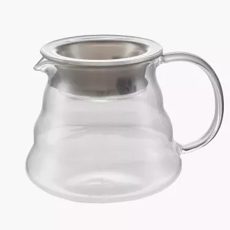 Konvička na kávu DUKA BARISTA, transparentní sklo, 400 ml