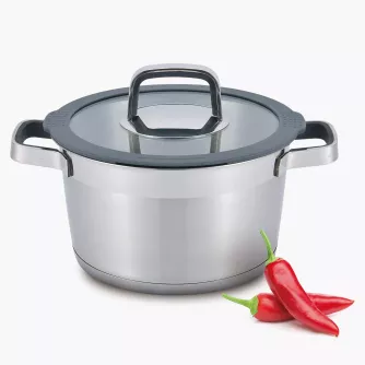 Hrnec s pokličkou DUKA ESKIL, nerez, 2,5 l