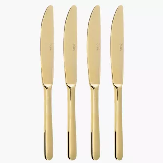 Nože DUKA GLAM, ocel, zlatá, 4 kusy