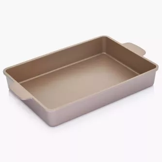 Zapékací mísa DUKA GODIS, hliník, zlatá, 33x22,5 cm