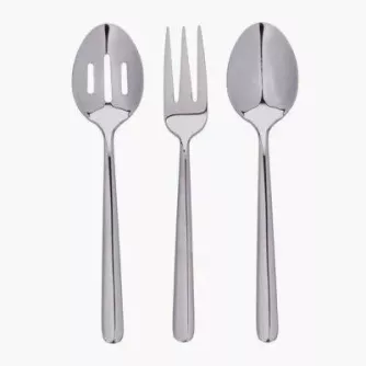 Sada servírovacích příborů DUKA TROPEA, nerezová ocel, stříbrná, 3 kusy