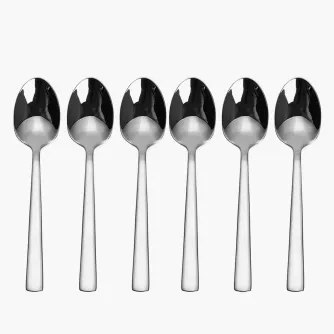 Sada kávových lžiček DUKA UNIVERSAL, nerez, stříbrná, 6 kusů